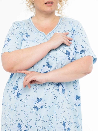 Женская сорочка мод.1930 / Голубой