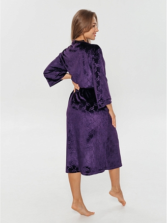 Женский халат Топаз / Перья сирень