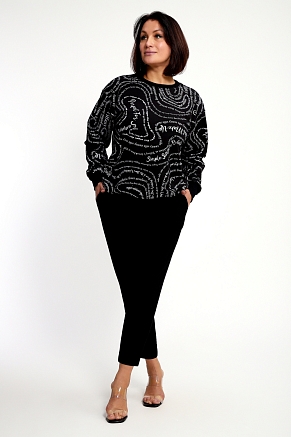 Женский свитшот 88132 / черный