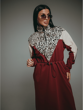 Женское платье Одри / Марсала