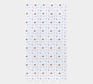 Полотенце банное вафельное полотно / С любовью 1