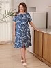 Женский халат Лола / голубой