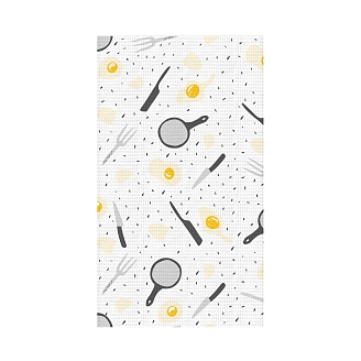 Набор вафельных полотенец "Самойловский Текстиль" Посуда / 3 шт.