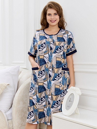 Женский халат Атмосфера / синий