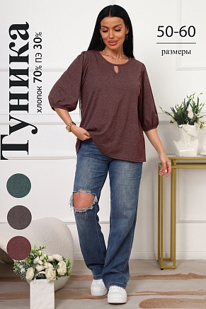 Женская туника 29541 / бордо