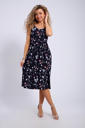 Сарафан женский 18109 / сине-розовый