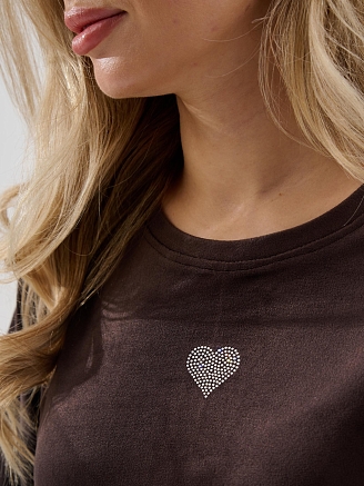 Женский костюм "Бархат" 2406-В / Шоколадный