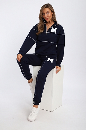 Женский костюм с брюками 74720 / синий