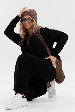 Женский костюм с брюками 36994 / черный