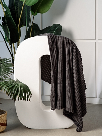 Плед велсофт / Графит