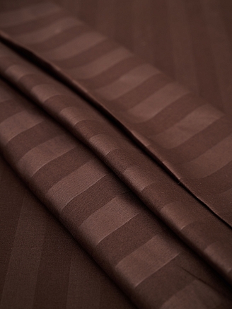 Простыня микрофибра-страйп / Шоколад