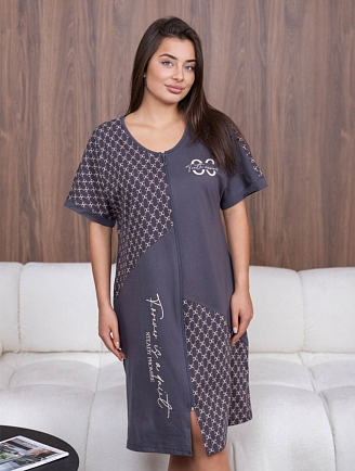 Женский халат мод.2090/2 / Серый