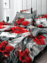 Постельное белье поплин Эксклюзив (молния) / Красные маки