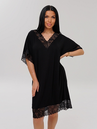 Женская сорочка Сор-112(Вис) / Черный