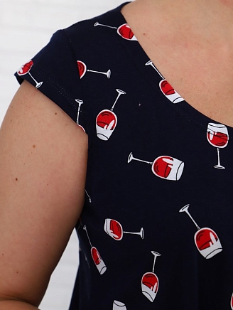 Женское платье П-8 / Бокалы