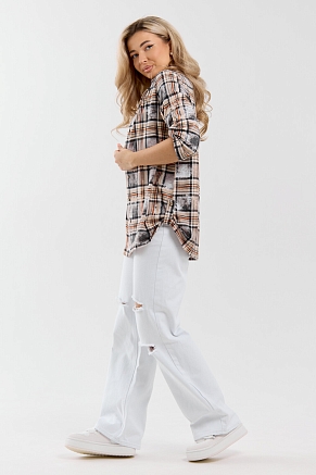 Женская рубашка 36989 / оранжевый