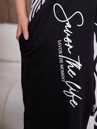 Женский халат мод.2090/3 / Черный