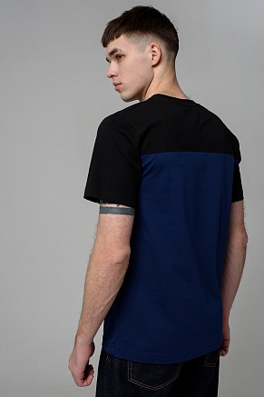 Мужская футболка 14482 / темно-синий+черный