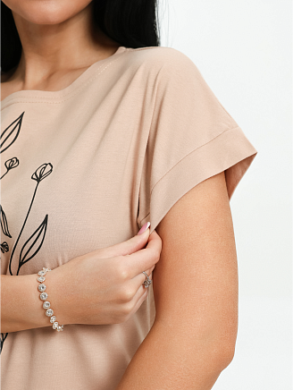 Женская футболка Ариадна / Бежевый