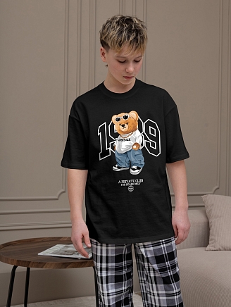 Детский костюм для мальчика Мишель-3 КМ-217 / чёрный