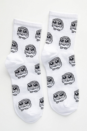 Женские носки  стандарт Хомяк / белый