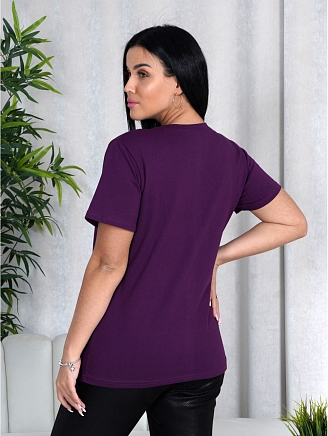 Женская футболка Шик / Баклажан