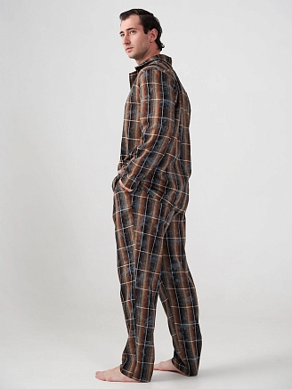 Мужская пижама "Добрый вечер" 2162-Ф / Коричневый