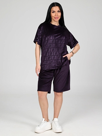 Женский костюм Чиэра-Жаккард / сливовый