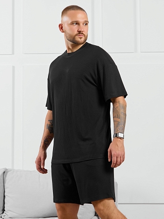 Фуфайка (футболка) мужская  Алессандро-1 / чёрный 