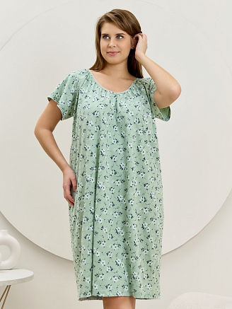 Женская ночная сорочка Эла / зелёный