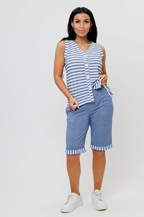 Женский костюм с бермудами 1967/1 / Синий