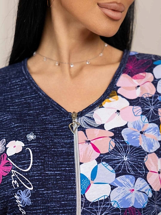 Женский халат мод.2019/3 / Синий