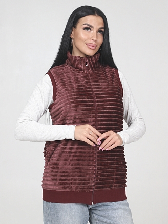 Женский жилет велсофт ЖВ-427 / Корица