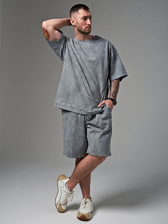 Мужской комплект "Винтаж" (бриджи) 2327-К / Серый