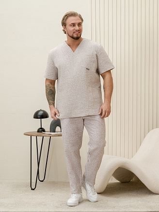 Костюм медицинский мужской М-148-017 Рогожка