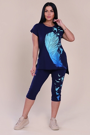 Женский костюм Пташка 597 / Темно-синий