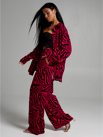 Женский костюм Рошель / Зебра фуксия