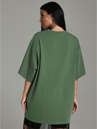 Женская футболка Город / Хаки