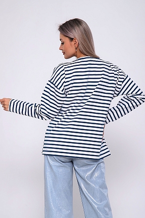 Женский лонгслив 731 / Синий дымка