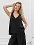 Женская блузка-топ Ясмина-2 / чёрный