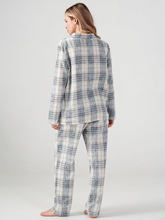 Женская пижама "Добрый вечер" 2163-Ф / Бирюзовый