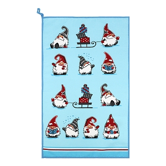 Полотенце НВ Гномы м0989_01 / голубое