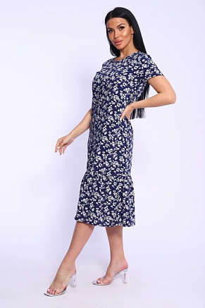 Платье женское 5745 / цветы синие
