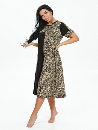 Женский халат Валерия / Леопард