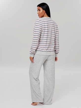 Женский костюм К- 219(М) / Серый (полосы)