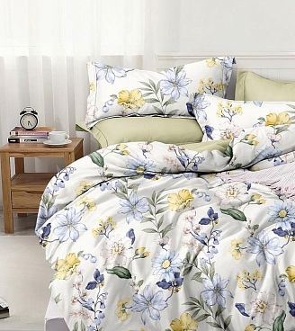 Постельное белье поплин Эксклюзив (молния) / Цветочные мотивы
