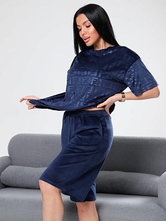 Женский костюм Чиэра-Жаккард / синий