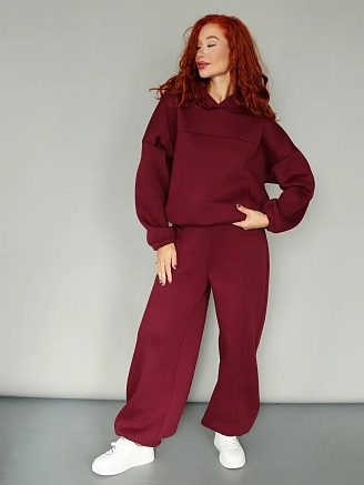 Женский костюм с брюками 2246/3 / Бордовый