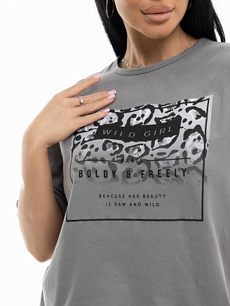 Женская пижама мод.1977 / Серый