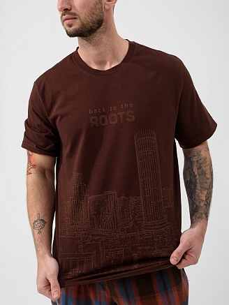 Мужская пижама "Огни ЕКБ" 2431-К/Ф / Коричневый